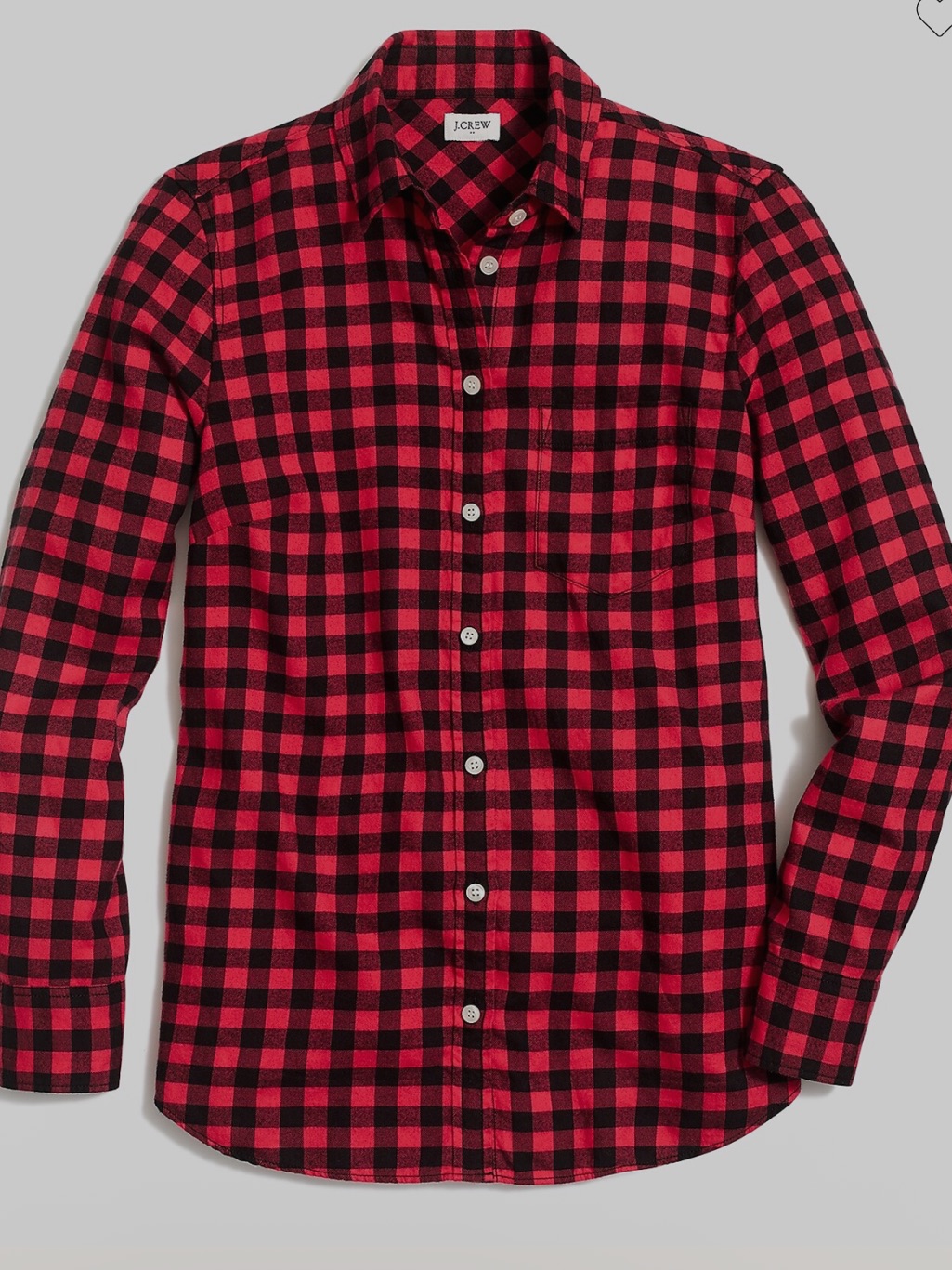 J. Crew Cotton Preppy Buffalo Check Button Down Shirt Size S
